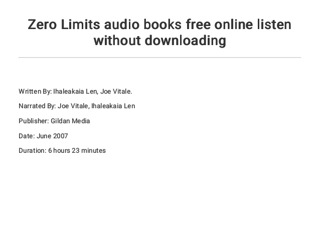 Zero Limits 3 Free Download